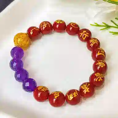 喜宝春花 转运珠 诸事喜乐国风小众新中式复古新中式百搭福禄吉祥时尚百搭好运 朱砂 手串 男女同款情侣款
