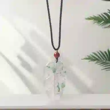 喜宝春花 树叶 诸事喜乐国风小众新中式复古新中式百搭福禄吉祥时尚百搭好运 非洲翠 项链 男女同款情侣款