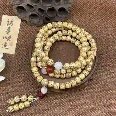 喜宝春花 莲花 诸事喜乐国风小众新中式复古新中式百搭福禄吉祥时尚百搭好运 星月菩提 手串 男女同款情侣款