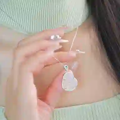 喜宝春花 新中式国风本命佛上岸平安纳福转运轻奢生日锁骨链礼盒款#好运 玉髓 项链 男女同款情侣款