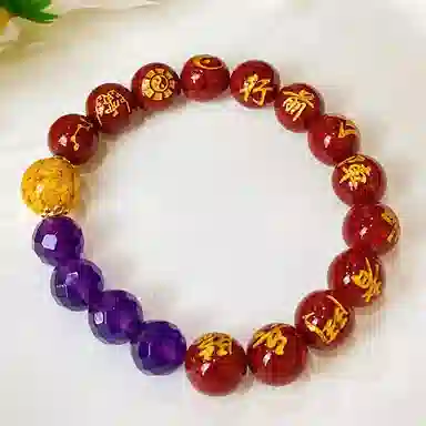 喜宝春花 转运珠 诸事喜乐国风小众新中式复古新中式百搭福禄吉祥时尚百搭好运 朱砂 手串 男女同款情侣款