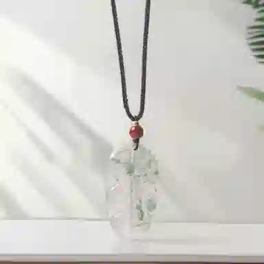 喜宝春花 树叶 诸事喜乐国风小众新中式复古新中式百搭福禄吉祥时尚百搭好运 非洲翠 项链 男女同款情侣款