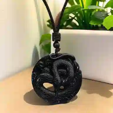 喜宝春花 八方来财貔貅平安喜乐新中式八方来财福禄吉祥小众诸事顺利礼盒款好运 岫玉（蛇纹石玉） 项链 男女同款情侣款