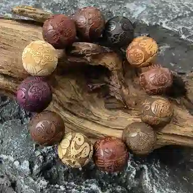 喜宝春花 十二生肖诸事喜乐国风小众新中式复古新中式百搭福禄吉祥时尚百搭好运 檀木 手串 男女同款情侣款