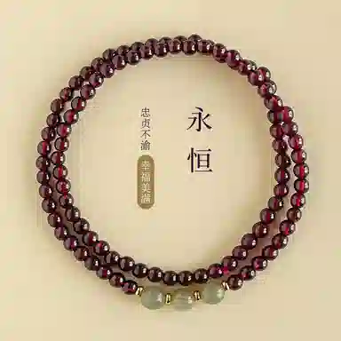 【灵隐上上签三生三世】 喜宝春花 鸿运当头财运亨通国风纳福新中式复古佛珠转运珠小众高级感通勤百搭#好运 玛瑙 手串 男女同款情侣款