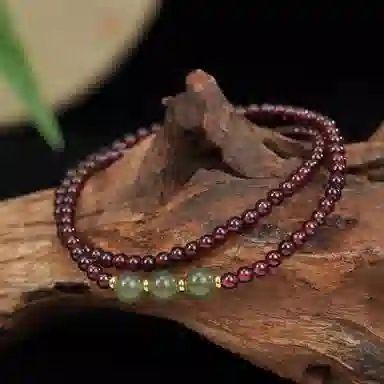 【灵隐上上签三生三世】 喜宝春花 鸿运当头财运亨通国风纳福新中式复古佛珠转运珠小众高级感通勤百搭#好运 玛瑙 手串 男女同款情侣款