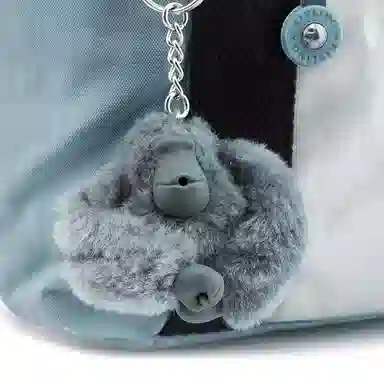 Kipling Small Shoulder Tote Bag Gray Green