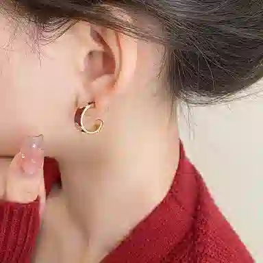 NATURALLYJOJO Vintage Clover Earrings Copper