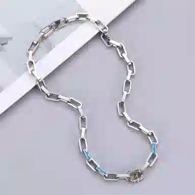 DH7 Lightning Titanium Steel Necklace
