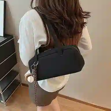 三只小鸭 高级感时尚潮流通勤 腋下包 麂皮 单肩包 女款 多色