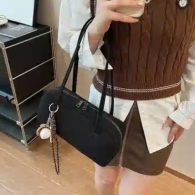 三只小鸭 高级感时尚潮流通勤 腋下包 麂皮 单肩包 女款 多色