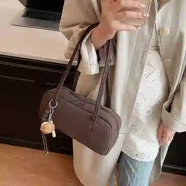 三只小鸭 高级感时尚潮流通勤 腋下包 麂皮 单肩包 女款 多色