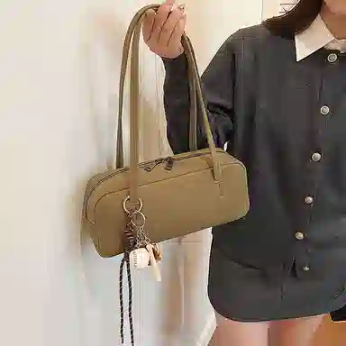 三只小鸭 高级感时尚潮流通勤 腋下包 麂皮 单肩包 女款 多色