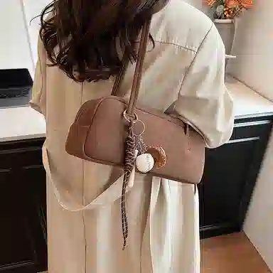 三只小鸭 高级感时尚潮流通勤 腋下包 麂皮 单肩包 女款 多色