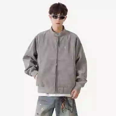 CHARLIE GOLF Vintage Suede Coach Jacket