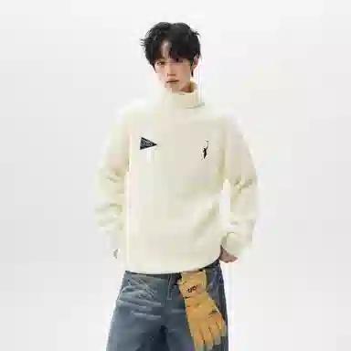 CHARLIE GOLF Basic Logo Turtleneck Sweater