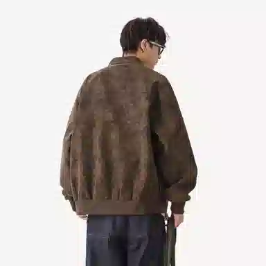 CHARLIE GOLF Vintage Suede Coach Jacket