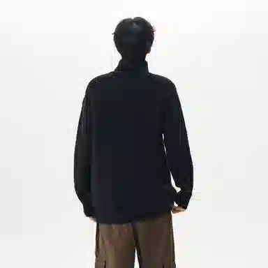 CHARLIE GOLF Basic Logo Turtleneck Sweater