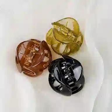 左欧 异形设计中号抓夹 半扎发 异形高马尾发抓后脑勺鲨鱼夹 发夹 女款