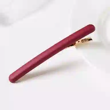 左欧 高级简约磨砂 宽边碎发一字夹前额侧边无痕 发夹 女款