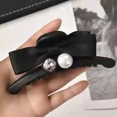 左欧 蝴蝶结抓夹中号后脑勺鲨鱼夹 发夹 女款