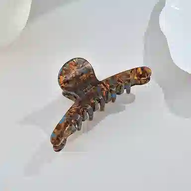 左欧 精致复古时尚高档抓夹女简约后脑勺公主头发抓马尾抓夹气质鲨鱼夹发卡头饰 发夹 女款