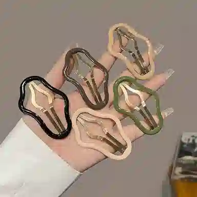 左欧 彩色十件套可爱云朵碎 碎发整理后脑勺 发夹 女款