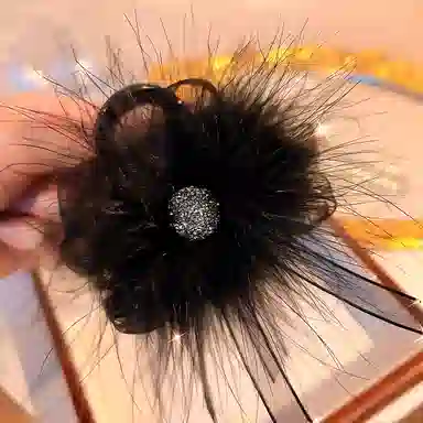 左欧 羽毛抓夹中号适合发量 少 夹子头饰 发夹 女款