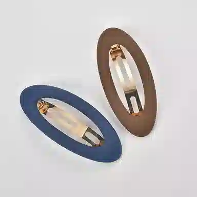 左欧 韩式后脑勺盘发新款网红磨砂一字弹簧夹头饰高级感横夹 发夹 女款