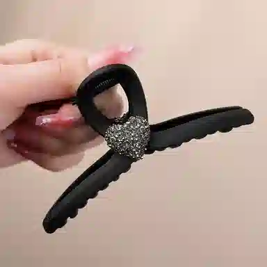 左欧 大号发量多后脑勺盘发黑色高级感鲨鱼 发夹 女款