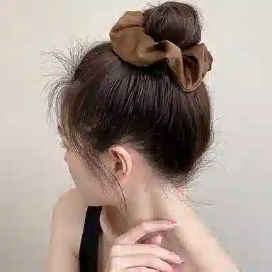 左欧 大肠发圈韩国进口高级感头花发饰网红气质丸子头扎头绳头饰女 发绳 女款