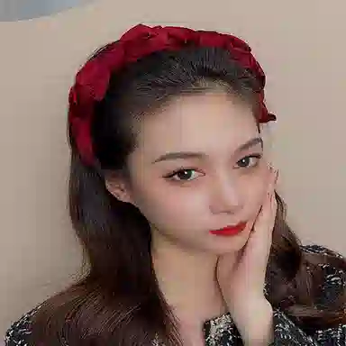 左欧 高级感缎面百搭发卡头箍新款高颅顶发饰 蝴蝶结发箍 女款