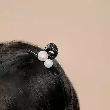 左欧 复古珍珠小抓夹高级感刘海夹小号鲨鱼夹子 发夹 女款