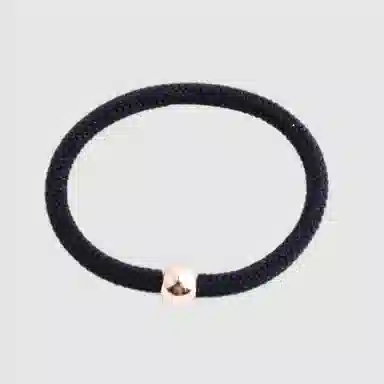 左欧 黑色皮套 尼龙 发圈 女款