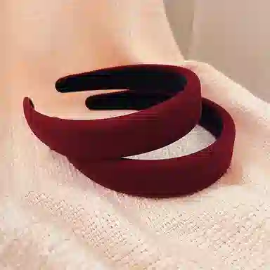 左欧 复古丝绒宽边压发高颅顶 发箍 女款