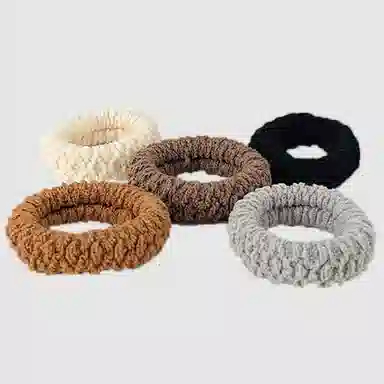 左欧 高马尾 扎头发 橡皮筋 加粗 加厚宽 高弹力 新款 发绳 女款