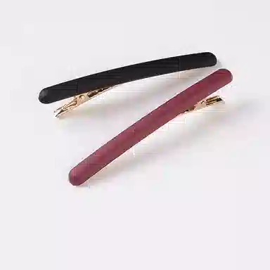 左欧 高级简约磨砂 宽边碎发一字夹前额侧边无痕 发夹 女款