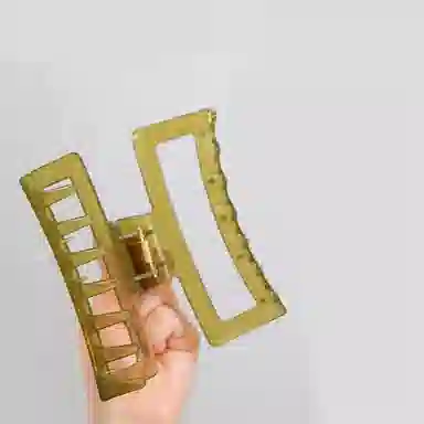 左欧 发量多方形厚头发后脑勺盘 发夹 女款