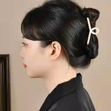 左欧 发量少 后脑勺盘发 高级感鲨鱼夹 发夹 女款