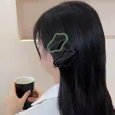 左欧 彩色十件套可爱云朵碎 碎发整理后脑勺 发夹 女款