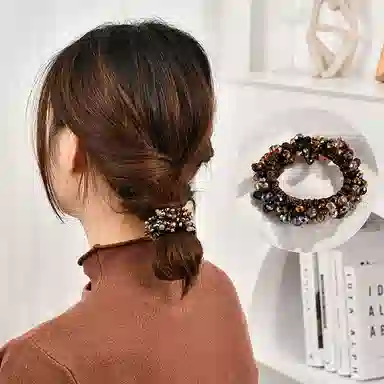 左欧 日常通勤扎马尾发饰头饰 发圈 女款