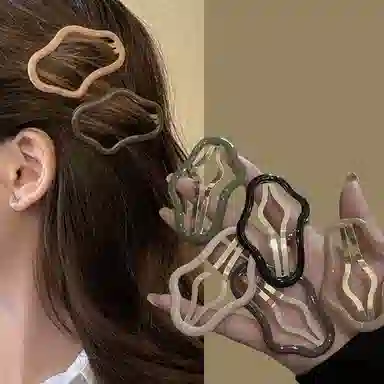 左欧 彩色十件套可爱云朵碎 碎发整理后脑勺 发夹 女款