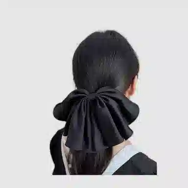 左欧 头盘发气质大顶夹一字夹蝴蝶结发头饰后脑勺 发夹 女款