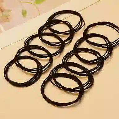 左欧 皮筋高弹力耐用彩色扎头发头绳 头饰发饰不伤发新款高端发圈 发绳 女款