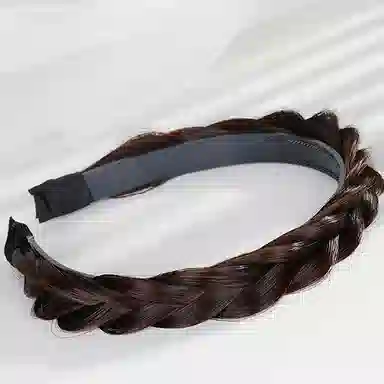 左欧 麻花辫假发 编发高颅顶显发量鱼骨辫子发卡 发箍 女款