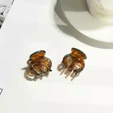 左欧 高马尾固定防塌南瓜抓夹发饰后脑勺发卡高级感醋酸板材鲨鱼夹南瓜夹 发夹 女款