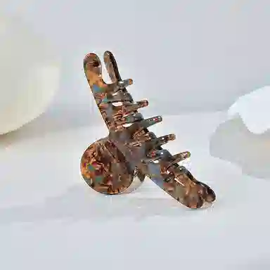 左欧 精致复古时尚高档抓夹女简约后脑勺公主头发抓马尾抓夹气质鲨鱼夹发卡头饰 发夹 女款