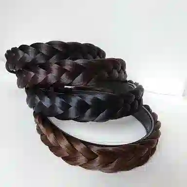 左欧 麻花辫手工鱼骨辫编发高颅顶压发防滑 发箍 女款