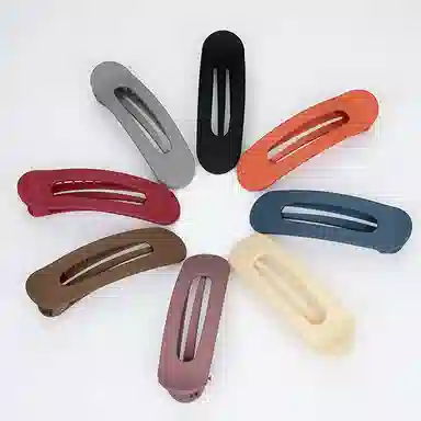 左欧 刘海大号无痕头大卡子一字夹鸭嘴夹洗脸侧边 发夹 女款