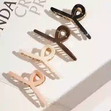 左欧 发量少 后脑勺盘发 高级感鲨鱼夹 发夹 女款